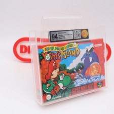 SNES Nintendo SUPER MARIO WORLD 2: YOSHI'S ISLAND - P1 GRADED 94 PAL NEW Sealed!