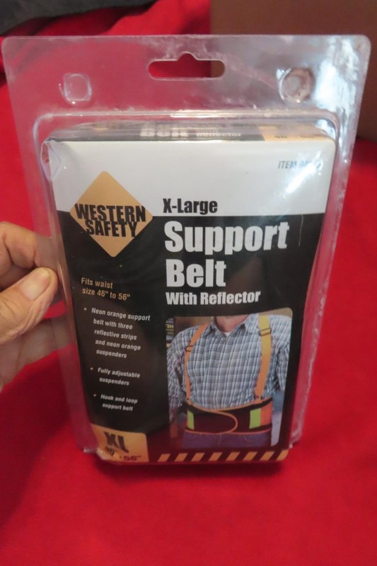 WESTERN SAFETY SUPPORT BELT w/ REFLECTOR ITEM 94236 XL 46"-56" 792363942362  NIP