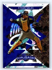 2025 Panini Crusade Ethan Salas Crusade Blue Cracked Ice #50 San Diego Padres