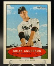 Brian Anderson  2020 Topps Heritage #14 1971 Bazooka Numbered Test Miami Marlins
