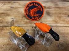 Vintage Luhr Jensen Pre Rapala Hot Shot SE 1/2 (2) CP#’s Steelhead Fishing Lures