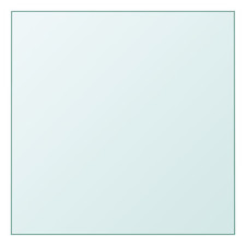 Tempered Glass Table Top Square Transparent 60x60cm 0.6cm Thick Clear Glass DIY+