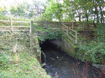 Photo 6x4 Arclid Brook below the Sandbach bypass The brook is culverted u c2017