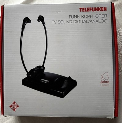 Telefunken Funk-Kopfhörer TV Sound Digital 2,3 MHz Tv