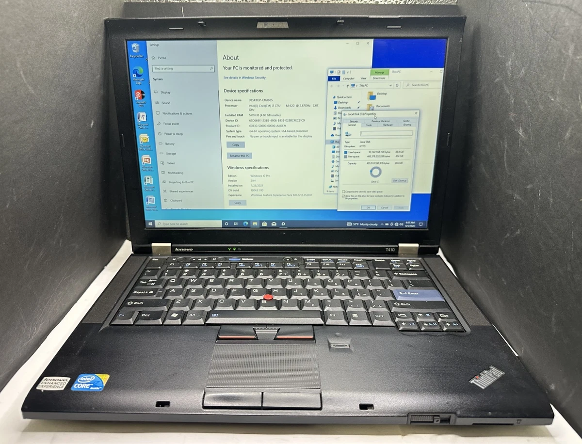 Las mejores ofertas en PC Lenovo ThinkPad T410 Notebooks/Laptops