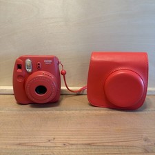 Fujifilm Instax Mini 8 Instant Film Camera - Red Raspberry W/ Case