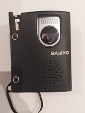 Sanyo TRC-850C Cassette Tape Dictaphone Voice Recorder Handheld Silver With Case