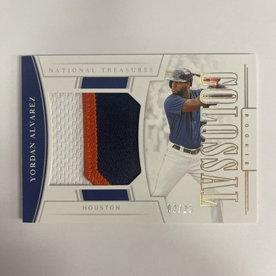 2020 National Treasures Yordan Alvarez #RCM-YA RC Rookie Patch Holo Gold 02/25