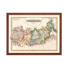 Old Map of Russia 1823 - Vintage Russia Art Wall Decor