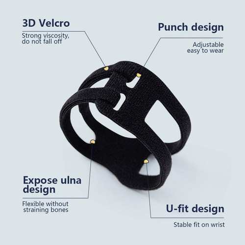 Adjustable Wrist Brace Pain Support Widget for TFCC Tear Ulnar Wrist Band AU - Picture 5 of 6