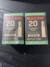 2 X Maxxis Inner Tube 20 x 1.9-2.125 Welterweight Schrader Valve BMX Innertube