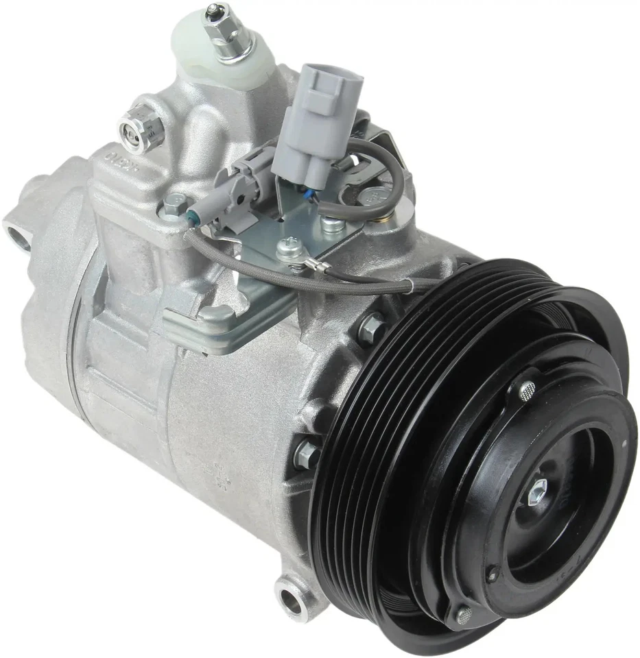DENSO 471-1414 Compressor w/ Clutch For 02-05 Lexus SC430 - Image 2 of 4