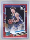 Brandin Podziemski 2023 Panini Donruss #290 Choice Red Rated Rookie RC Auto /99