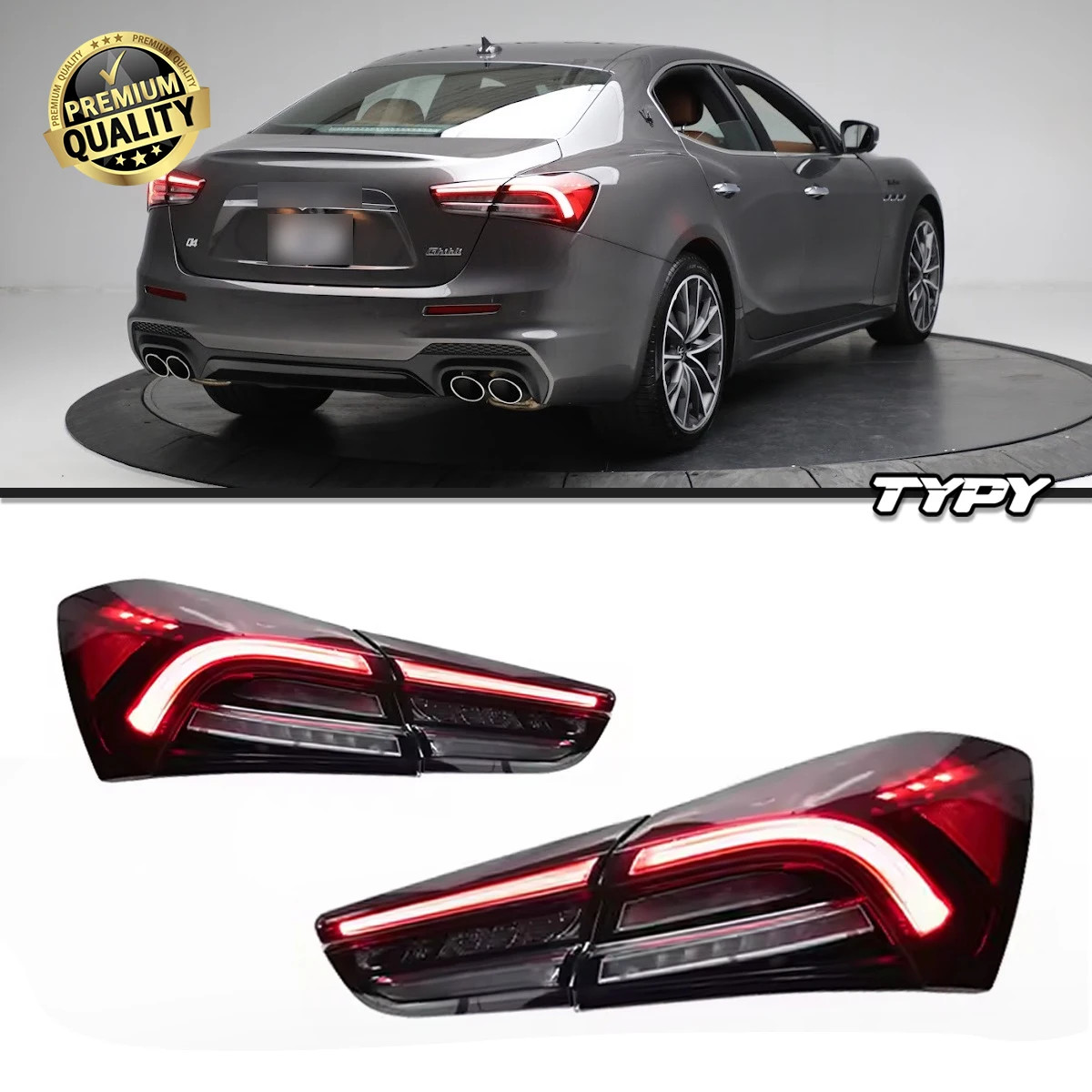 Für Maserati Ghibli 2014-2022 1 Satz Rückleuchte Rücklichtmontage DRL LED