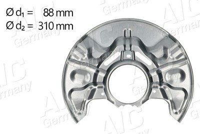 SPRITZBLECH ANKERBLECH VORDERACHSE RECHTS FÜR TOYOTA AVENSIS ( T25 ) - AIC 71380