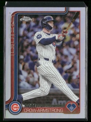 PETE CROW ARMSTRONG 2025 Topps Chrome Update #USC76 Refractor CUBS