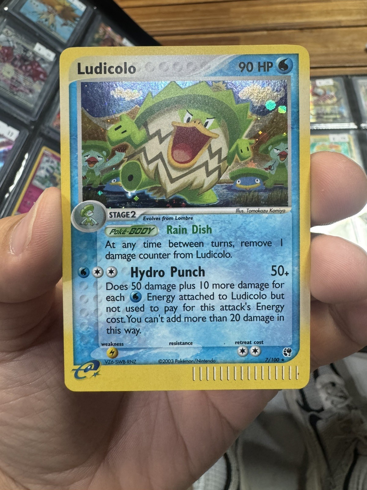 Ludicolo 7/100 Holo Rare Sandstorm EX Pokemon TCG Card LP-MP CONDITION 