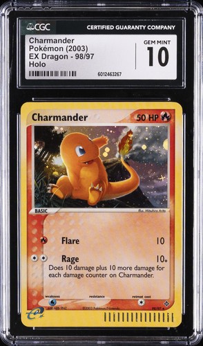Charmander graded CGC 10 for sale on eBay