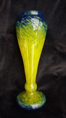 antike Balustervase im Art-Deco-Stil, vermutlich Christallerie Schneider, 1920er