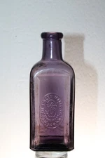 Purple Singer Mfg. Co. Sewing Machine Oil Bottle 5''