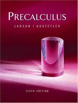 Precalculus (Sixth Edition) - Hardcover, by Larson Ron; Hostetler - Acceptable r