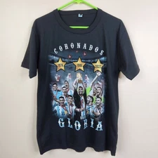 FAF Federacion Argentina De Football 2022 World Cup Coronados De Gloria Tee M
