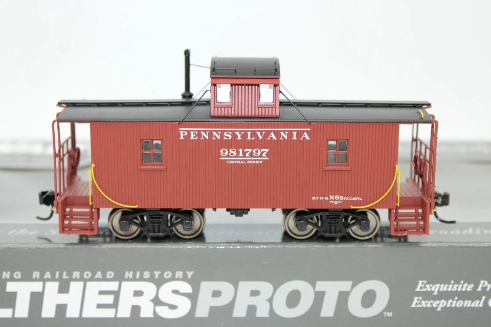 Walthers Proto HO Scale PRR Pennsylvania Central N6B Cabin Caboose Car #981797 - Image 2 of 4