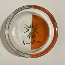 Acapulco Hilton Hotel Acapulco Mexico Ashtray Two-Tone Glass Souvenir Vintage