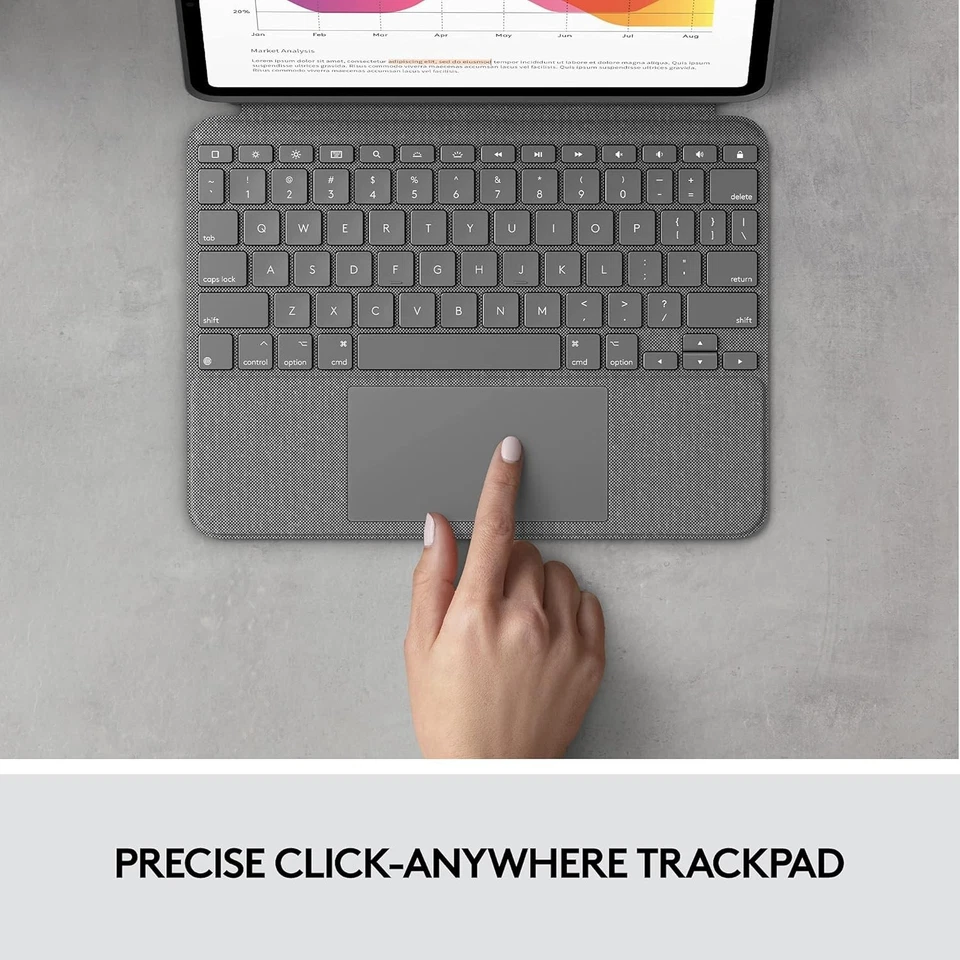 Logitech Combo Touch for iPad Air 11" M2/iPad Air 5 Keyboard Case (920-013291) - Image 4 of 4