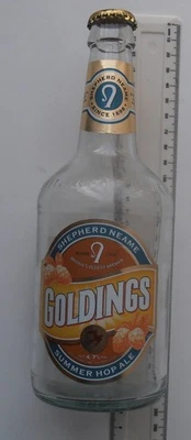 EMPTY VINTAGE SHEPHERD NEAM GOLDINGS 500ml BOTTLE JULY 2001 - Image 1 of 4