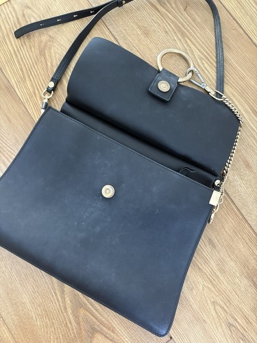 Chloe Faye Black Leather and Suede Bag - Picture 3 of 12
