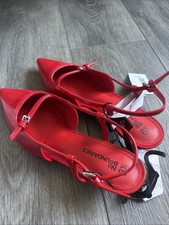 W No Boundaries Kitten Slingback Women Shoes Size 7.5