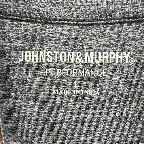 Johnston and Murphy Pullover Mens Large Red Heather Quarter Zip Golf Performance - Picture 3 of 11