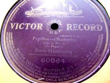 1911 Boris HAMBOURG Russian Cello Popper Papillon Grace Smith Piano VICTOR 60064