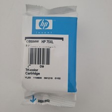 Genuine HP 75XL Tri-Color Ink 2-Pack Expired OEM CB338W