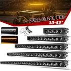 22/32/42/52 LED Work Light Bar Offroad Spot Flood Combo Driving SUV 4WD Dual DRL
