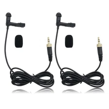 2x Lapel Lavalier Microphone for Sennheiser EW100 SK100 G1 G2 G3 MKE2 EW500 ME2
