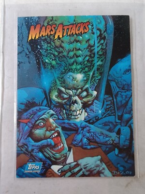 Mars Attacks Deluxe Trading Cards P2 Promo Card 1994 Topps 