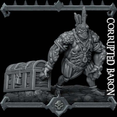 VERDORBENER BARON Monster Resin 3D gedruckt Fantasy Miniatur D&D Tabletop RPG