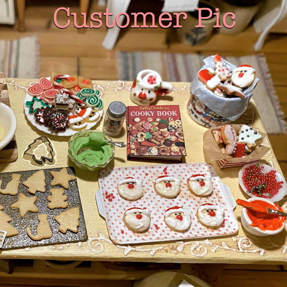 BETTY CROCKER CHRISTMAS Cooky Cookbook Miniature 1:12 Scale Book ...
