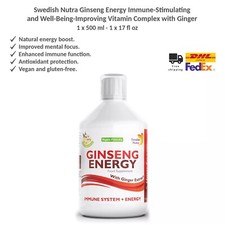 Swedish Nutra Ginseng Energy Boost Immune Boosting Drink Vitamin Complex 500ml