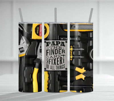 20oz Papa Can Fix It Tumbler Wrap, Sublimation, PNG, DIGITAL Download