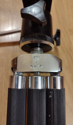 Treppiede Fotocamera Vintage URSS Tehpribor - In Metallo, Per Zorki E FED, Altezza 125cm