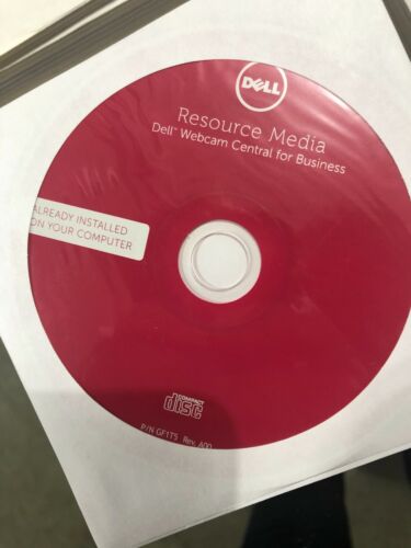 TEN NEW Dell Resource Media Webcam Central for Business Driver Software Latitude - Picture 1 of 2