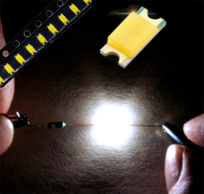 100 Stück SMD LED 1206 WARM-WEISS 2700-3200K 2.9-3.2 V, 500-550 mcd