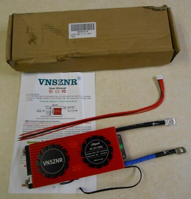 VNSZNR LiFePO4 BMS 4S 12V 100A Battery Management System PCB Protection Board