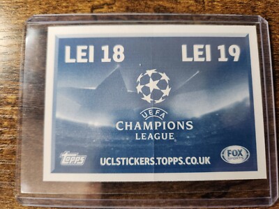 2016-17 Topps UEFA Champions Sticker Jamie Vardy Shinji