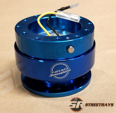 NRG STEERING WHEEL QUICK RELEASE BLUE BODY AND RING & HARDWARE (SRK-200BL) NEW