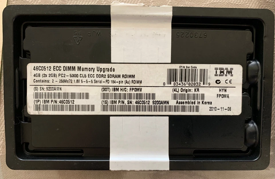 Memory IBM 46C0512 4GB 2x2GB DDR2-667 HYNIX HYP125P125P72CP4L-Y5 - Image 4 of 4
