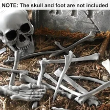 15Pcs Life Size Skeleton Skull Bones Scary Props For Halloween  Haunted Houses